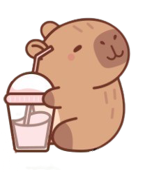 Capybara with boba